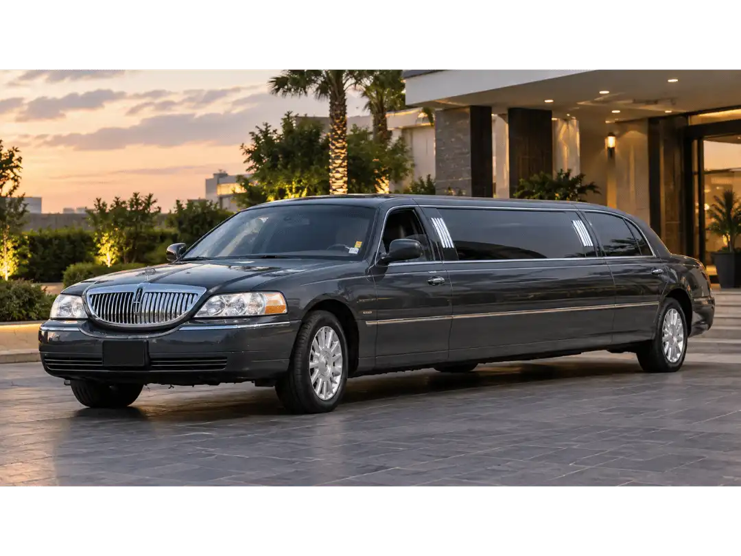 Greyish Black Stretch Limo by Apex Limo San Francisco